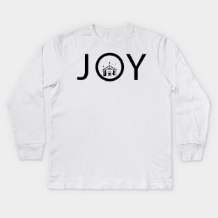 Joy Christmas Nativity Kids Long Sleeve T-Shirt